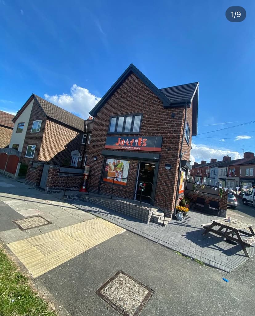 Completed commercial new build, convenience store in Birkenhead, Wirral