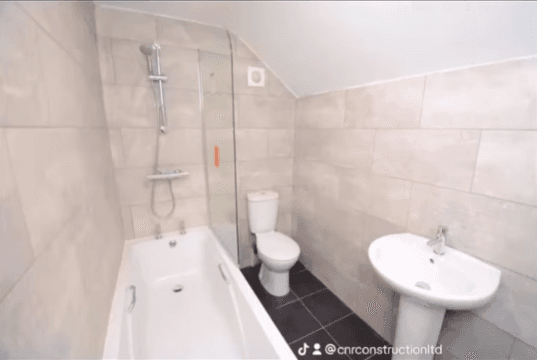 Bathroom renovation Wirral — completed full bathroom renovation by CNR Construction